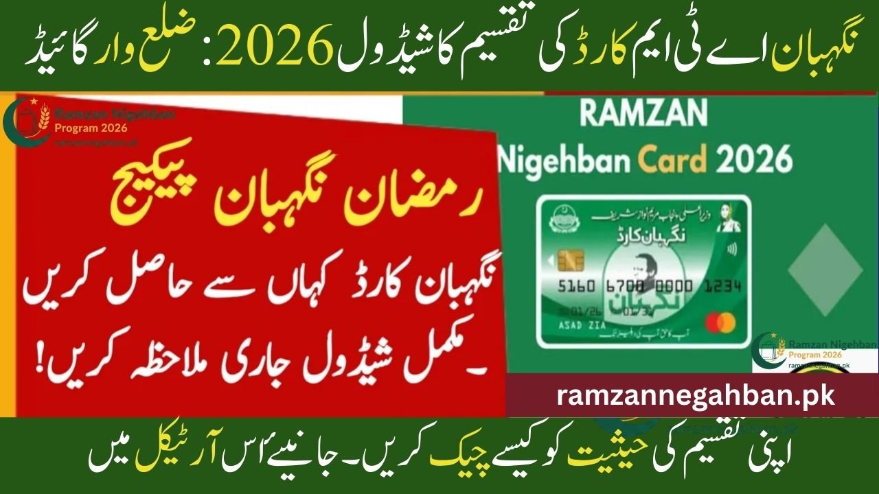 Nigehban ATM Card Distribution Schedule 2026: District Wise Guide