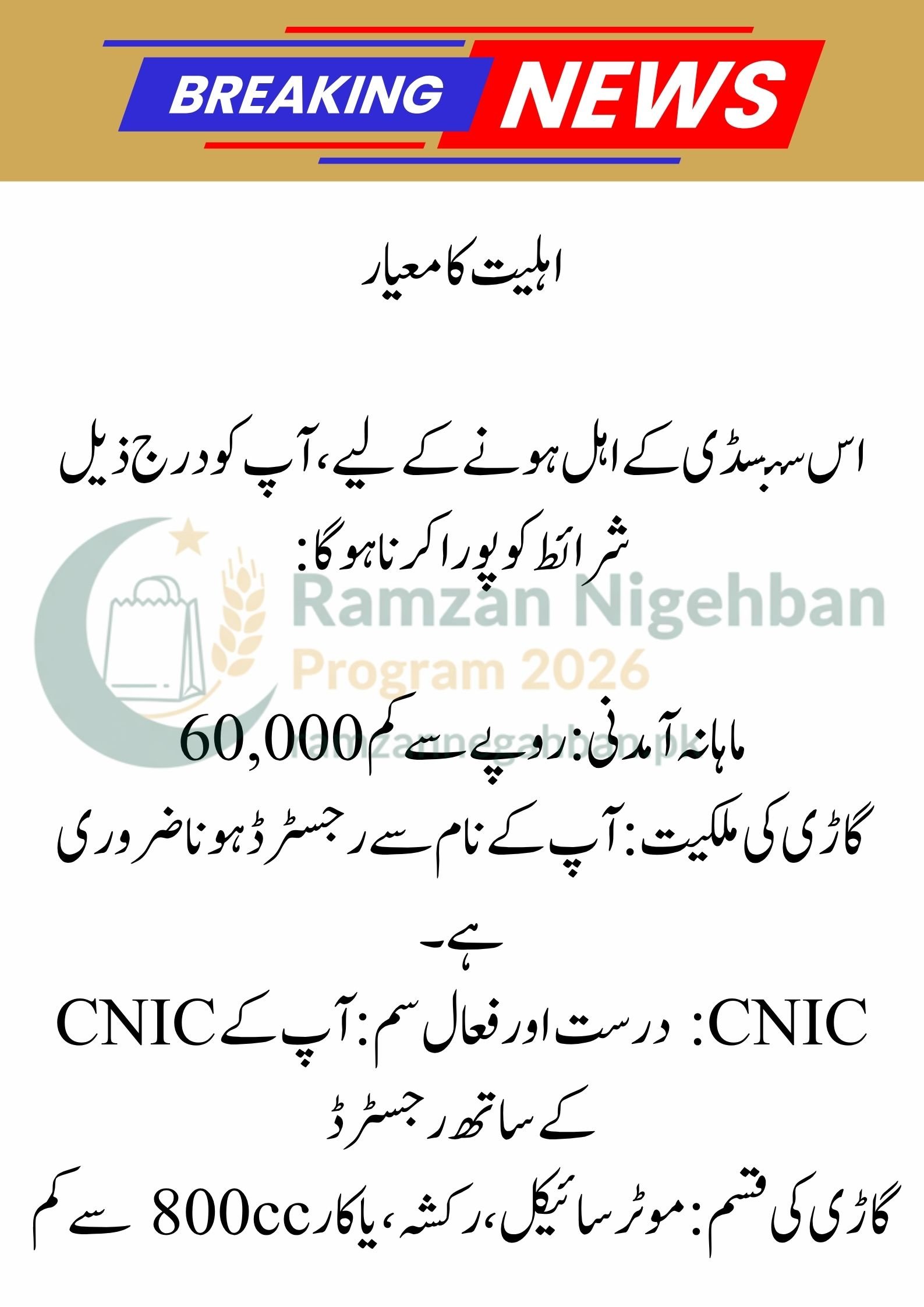 Sasta Petrol Subsidy 2026